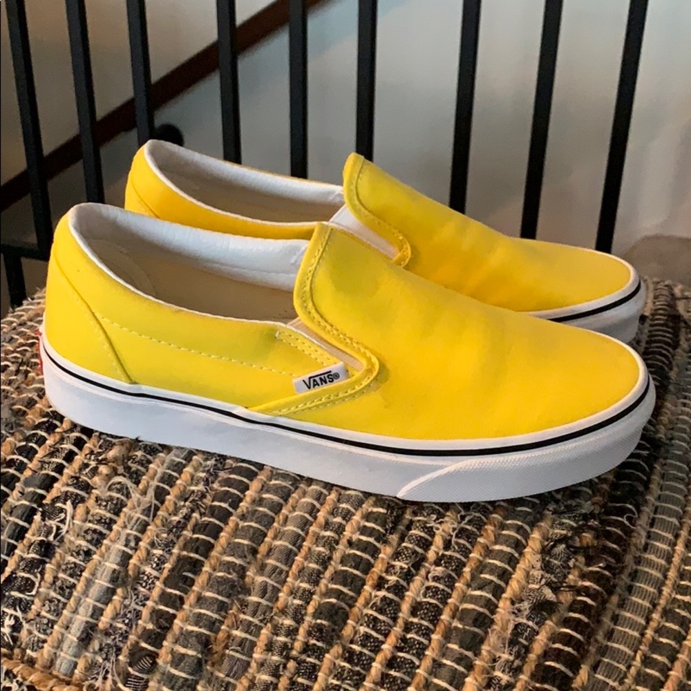 Yellow Vans Women’s 7.5